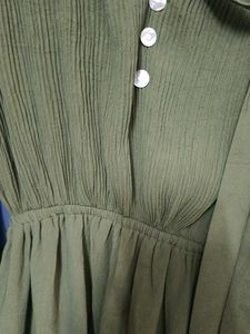 Olive Green Midi Dress