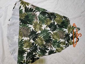 Tropical Leaf Print Sundress
