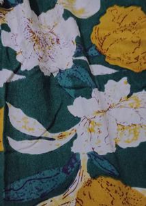 M size Green Floral Kurta Set with Dupatta