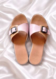 Chic Two-Tone Buckle Slides