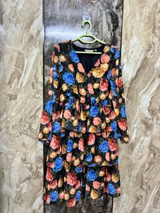 Floral Tiered Midi Dress