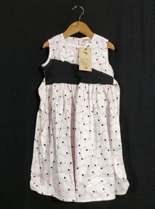 Pink Heart Dress ( Girls) | Chest 26| Length 26