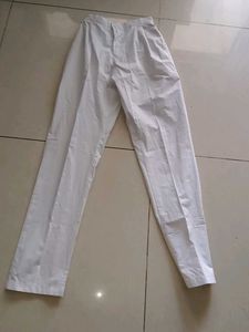 Classic White Cotton Pants