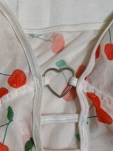 Cute Cherry Print Sleep Dress