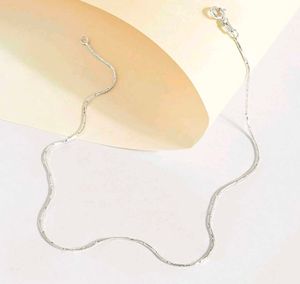 Elegant Silver Snake Chain Anklet