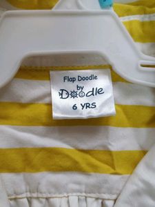 Yellow &amp; White Striped Jumpsuit