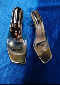 Stylish Clear Heeled Sandals