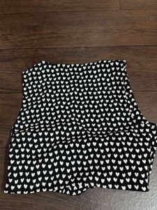 Cute Heart Print Cropped Top