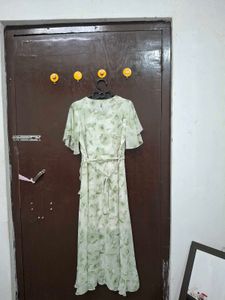 Floral Wrap Midi Dress