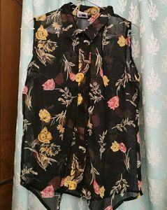 Floral Sleeveless Blouse