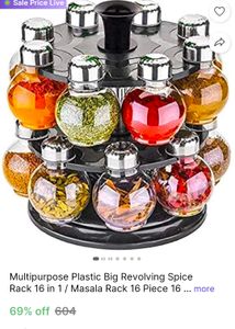 Revolving Spice Rack - 16 Jars but 1 jar is missin