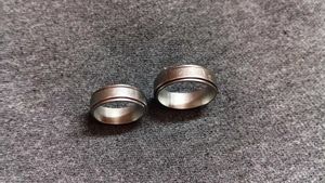 Set of Silver 2 Band Rings