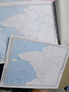 India Political Map - Educational COMBO
