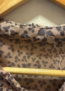 Chic Printed Imported Mesh Top