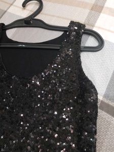 Sparkly Black Sequin Top/Dress