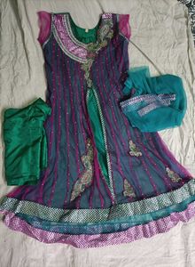 Embellished Anarkali Set Partywear