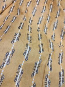 Yellow Printed Fabric(3 meter)