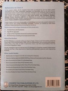 R.D. Sharma Mathematics Book for Class 10