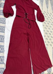 Maroon Jumpsuit