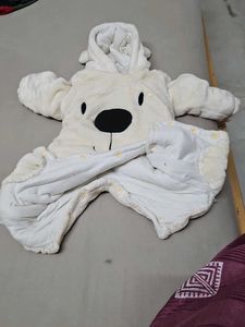 Cute Bear Hooded Romper
