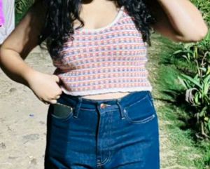 Crocheted Crop Tank Top