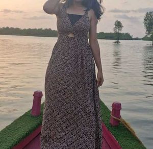 Patterned Maxi Sundress