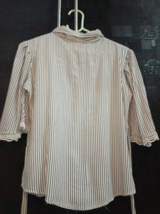 Striped Button-Up Shirt