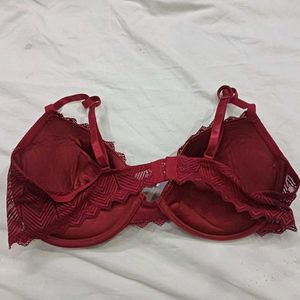 Elegant 🪔Red Lace Trim Bra