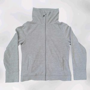 Grey Zip-Up Hoodie