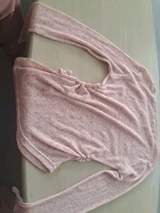 Pinteresty baby pink mesh top