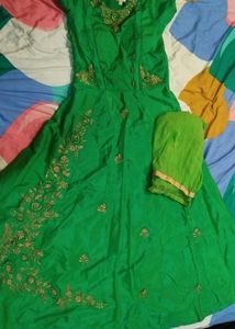 Embroidered Anarkali suit