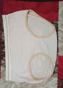 Comfortable White &amp; Purple Trim Briefs 6