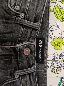 Zara Grey Wash Jeans
