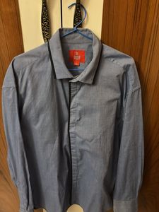 Men's Blue Long Sleeve Shirt