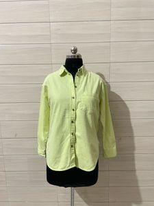 Lime Green Button-Up Shirt