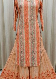 Beautiful Printed Kurta with skirt set