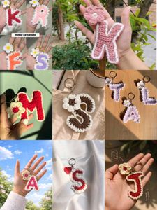 Crochet First Letter keychains