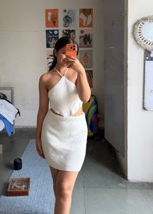 Chic White Cutout Mini Dress
