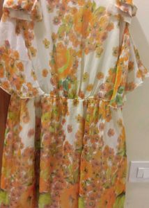 Flowy Floral Print Mini Dress