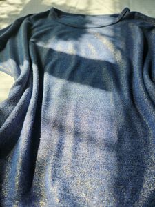 Shimmery Blue Top