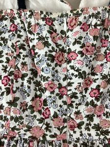 Floral Print Sweetheart Neck Dress