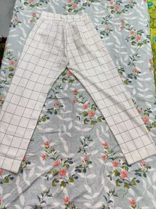 White Checkered Pants