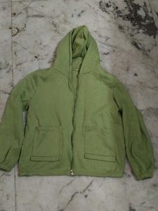 Green Zip-Up Hoodie