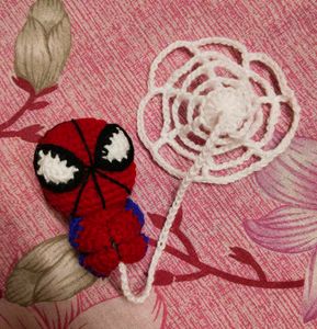 Handmade Spiderman Crochet Charm 🕸️