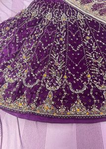 Exquisite Purple Embroidered Lehenga Choli