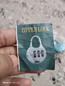 zipper Lock with Carabiner pek of 4
