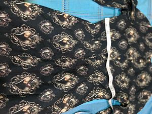 Black Heart Print Dress