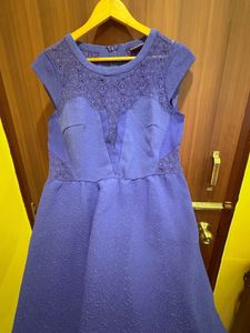 Vero Moda Blue Lace Detail Dress
