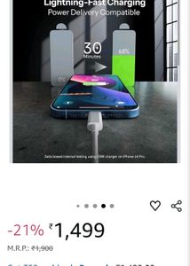 Apple USB-C to Lightning Cable (1m)