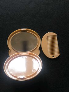 pocket mirror and comb duo